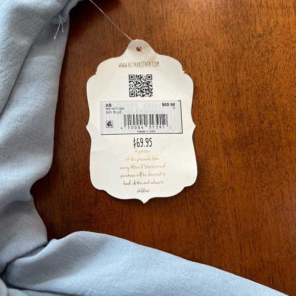 Altar’d State Ruffled Tie Waist Romper Sz M - Picture 9 of 14